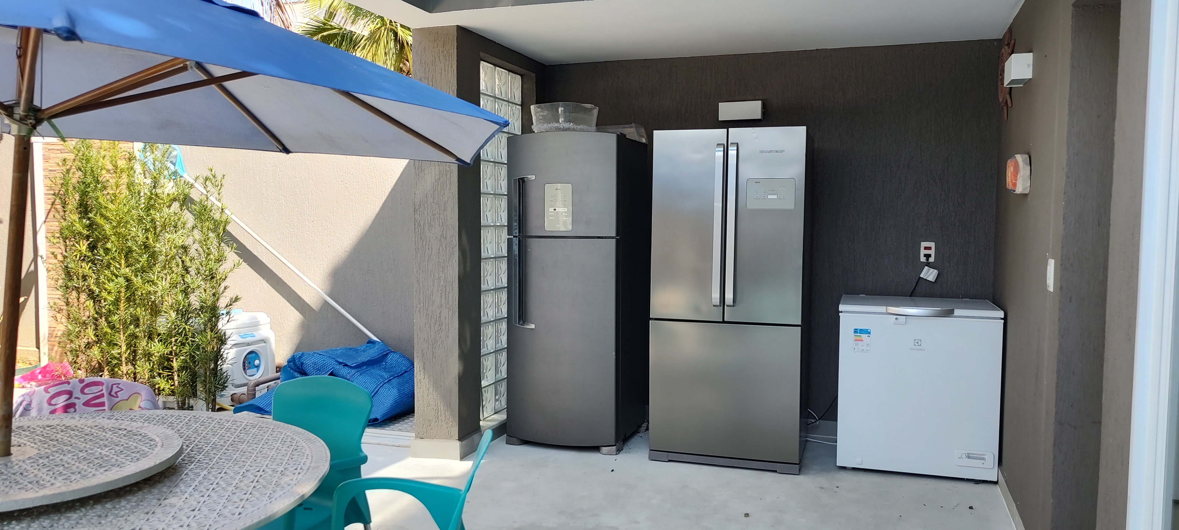 Geladeira side by side · freezer · cervejeira